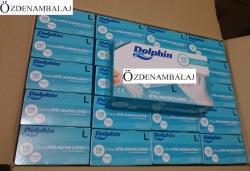 DOLPHİN NİTRİL MUAYENE ELDİVENİ PUDRASIZ BEYAZ ( L ) - 3