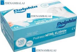 DOLPHİN NİTRİL MUAYENE ELDİVENİ PUDRASIZ BEYAZ ( S ) - 2