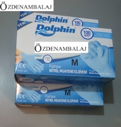 DOLPHİN MAVİ NİTRİL ELDİVEN PUDRASIZ ( M ) - 3