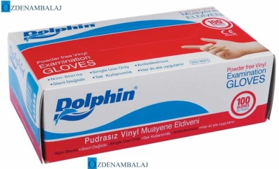 DOLPHİN VİNYL ELDİVEN PUDRASIZ ( M ) - 1