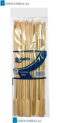 DOLPHİN YASSI ÇÖP ŞİŞ 25 CM 50'Lİ - 1
