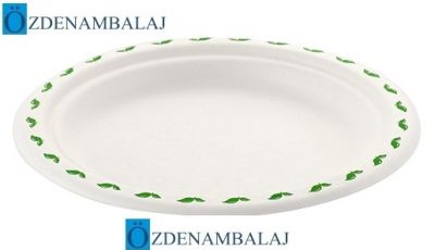 EKOLOJİK TABAK 18 CM BASKILI 50'Lİ - 1