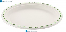 EKOLOJİK TABAK 22 CM BASKILI 50'Lİ