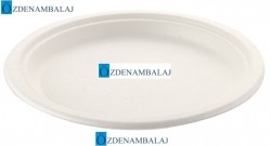 EKOLOJİK TABAK 22 CM BASKISIZ 50'Lİ
