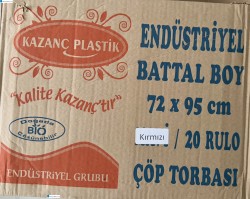 ENDÜSTRİYEL KIRMIZI ÇÖP TORBASI 80*110 CM 10’LU - 3