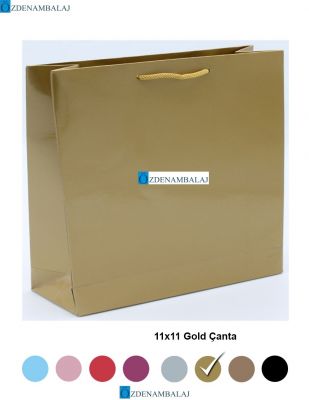 GOLD (ALTIN ) HEDİYELİK ÇANTA 11*11*CM 50’Lİ - 2