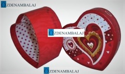HEDİYE KUTUSU KABARTMALI KALP 1'Lİ 11*10*5,5 CM - 3