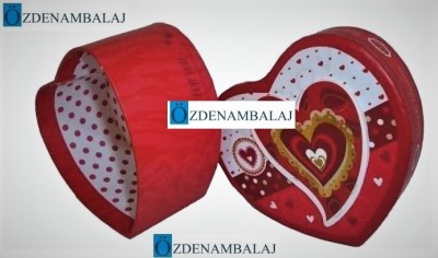 HEDİYE KUTUSU KABARTMALI KALP 1'Lİ 11*10*5,5 CM - 3