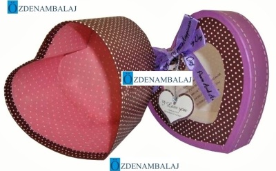 HEDİYE KUTUSU KAHVE PEMBE DESENLİ 1'Lİ 12,5*11,5*8,5 CM - 3