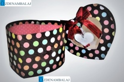 HEDİYE KUTUSU KAHVE RENK DESEN 1'Lİ 12,5*11,5*8,5 CM - 2