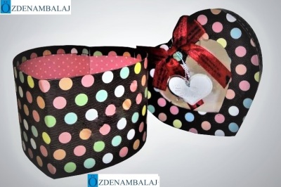 HEDİYE KUTUSU KAHVE RENK DESEN 1'Lİ 12,5*11,5*8,5 CM - 2