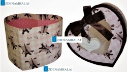 HEDİYE KUTUSU KREM  KAHVE DESENLİ 1'Lİ 12,5*11,5*8,5 CM - 3