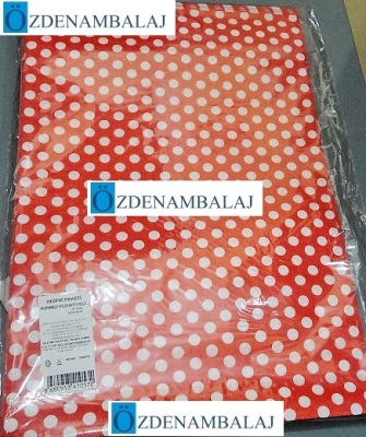 HEDİYE PAKETİ KIRMIZI PUANTİYELİ JUMBO CM 50'Lİ - 3
