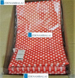 HEDİYE PAKETİ KIRMIZI PUANTİYELİ JUMBO CM 50'Lİ - 5