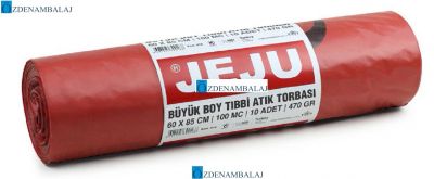 JEJU EKONOMİK TIBBİ ATIK BASKILI BÜYÜK BOY ÇÖP TORBASI KOD : 920 - 2