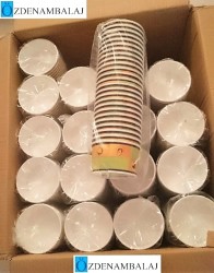 KARTON ÇORBA KASESİ 16 OZ STD BASKILI + KAPAK TAKIM  - 2