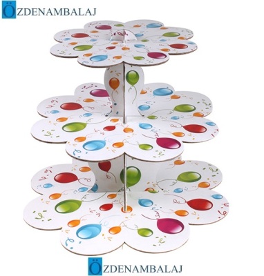 KARTON CUPCAKE STANDI BALONLU - 1