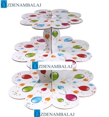 KARTON CUPCAKE STANDI BALONLU - 2