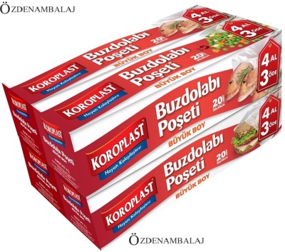 KOROPLAST BUZDOLABI POŞETİ 4 AL 3 ÖDE BÜYÜK - 1