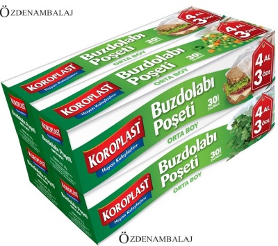 KOROPLAST BUZDOLABI POŞETİ 4 AL 3 ÖDE ORTA - 1