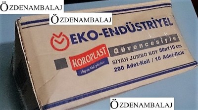 KOROPLAST EKO END ÇÖP TORBASI JUMBO SİYAH 80*110 CM - 4