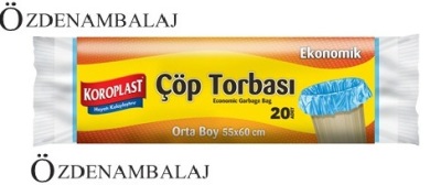 KOROPLAST EKONOMİK ÇÖP TORBASI ORTA BOY 55*60 CM - 1