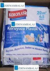 KOROPLAST PLASTİK KORUYUCU ÖRTÜ 4*5 MT - 4