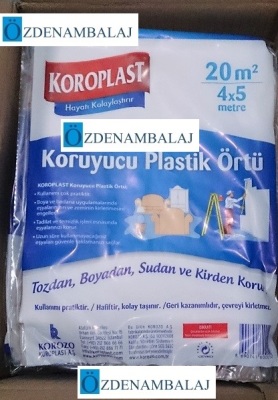 KOROPLAST PLASTİK KORUYUCU ÖRTÜ 4*5 MT - 4