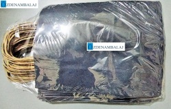 KOROPLAST SAPLI KRAFT ÇANTA KÜÇÜK  ( LACİVERT ) 25'Lİ - 3