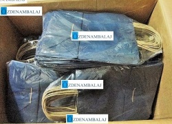 KOROPLAST SAPLI KRAFT ÇANTA KÜÇÜK  ( LACİVERT ) 25'Lİ - 4