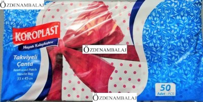 KOROPLAST TAKVİYELİ POŞET Ç.RENKLİ 33*45 CM - 1