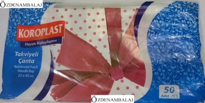 KOROPLAST TAKVİYELİ POŞET Ç.RENKLİ 33*45 CM - 3