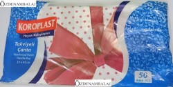KOROPLAST TAKVİYELİ POŞET Ç.RENKLİ 33*45 CM - 4