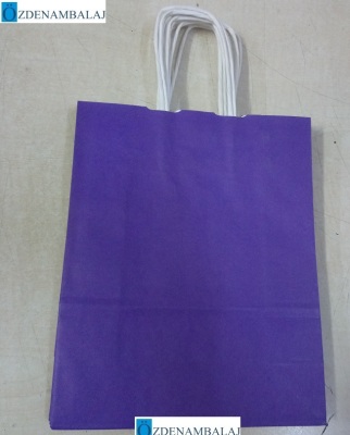 KRAFT ÇANTA MOR 19*24 CM 25'Lİ - 1