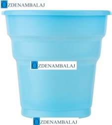 ROLL-UP PLASTİK MEŞRUBAT BARDAĞI AÇIK MAVİ 25'Lİ - 2