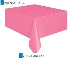 MASA ÖRTÜSÜ PLASTİK  1,37 MT*2,74 MT ( PEMBE )