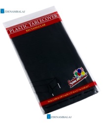 MASA ÖRTÜSÜ PLASTİK 1,37 MT*2,74 MT ( SİYAH ) - 2