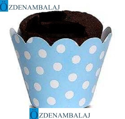MAVİ PUANTİYELİ KEK TACI 10'LU 20 PAKET - 1