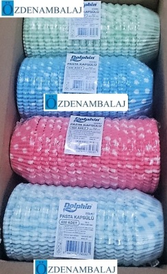 MUFFİN KEK KAPSÜLÜ MAVİ PUANTİYELİ 6*12 =72 PAKET - 2
