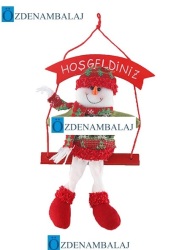 NOEL BABA HOSGELDİNİZ DUVAR SÜS YILBASİ HEDİYESİ - 3