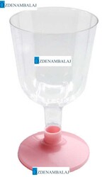 PEMBE KISA AYAKLI KADEH 150 ML 6’LI - 2
