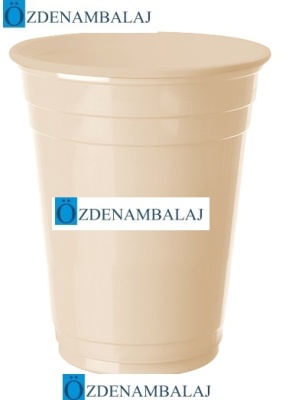 PLASTİK BÜYÜK MEŞRUBAT BARDAĞI ( KREM 8'Lİ ) - 2