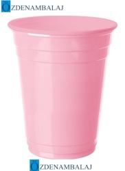 ROLL-UP PLASTİK BÜYÜK MEŞRUBAT BARDAĞI ( PEMBE 8'Lİ )