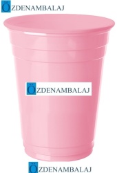 ROLL-UP PLASTİK BÜYÜK MEŞRUBAT BARDAĞI ( PEMBE 8'Lİ ) - 2