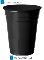 PLASTİK BÜYÜK MEŞRUBAT BARDAĞI ( SİYAH 8'Lİ )