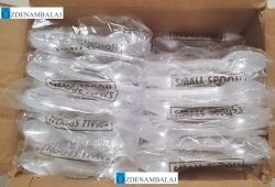PLASTİK TATLI KAŞIĞI KÜÇÜK ŞEFFAF 127 MM 100'LÜ - 4