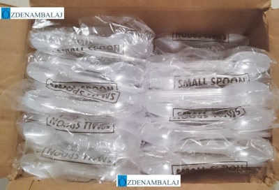 PLASTİK TATLI KAŞIĞI KÜÇÜK ŞEFFAF 127 MM 100'LÜ - 4