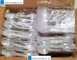 PLASTİK TATLI KAŞIĞI KÜÇÜK ŞEFFAF 127 MM 100'LÜ - 5