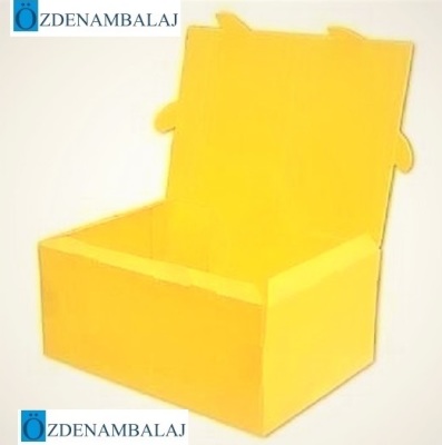 PLASTİK KUTU 40*29*18 CM *SARI* [ BÜYÜK BOY ] - 3