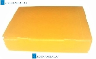 PLASTİK KUTU 40*29*9 CM *SARI*  [ KÜÇÜK BOY ] - 2